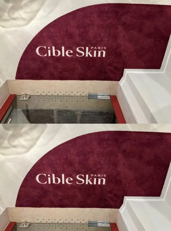 Tapis de sol pour Cible Skin, réalisé par Atelier Gambetta