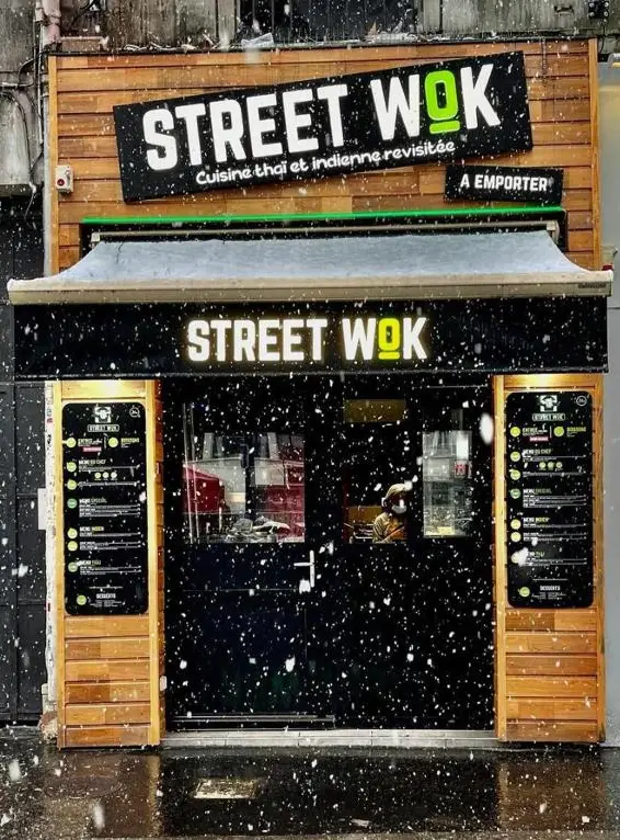 Enseigne Street Wok store atelier gambetta